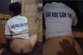 Estudante de clipes de sexo na Universidade de Can Tho Chocada