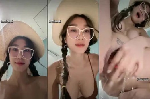 Rosababyvip toca com borboletas